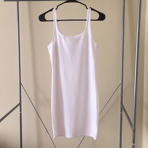 Pretty Little Thing white tank bodycon dress